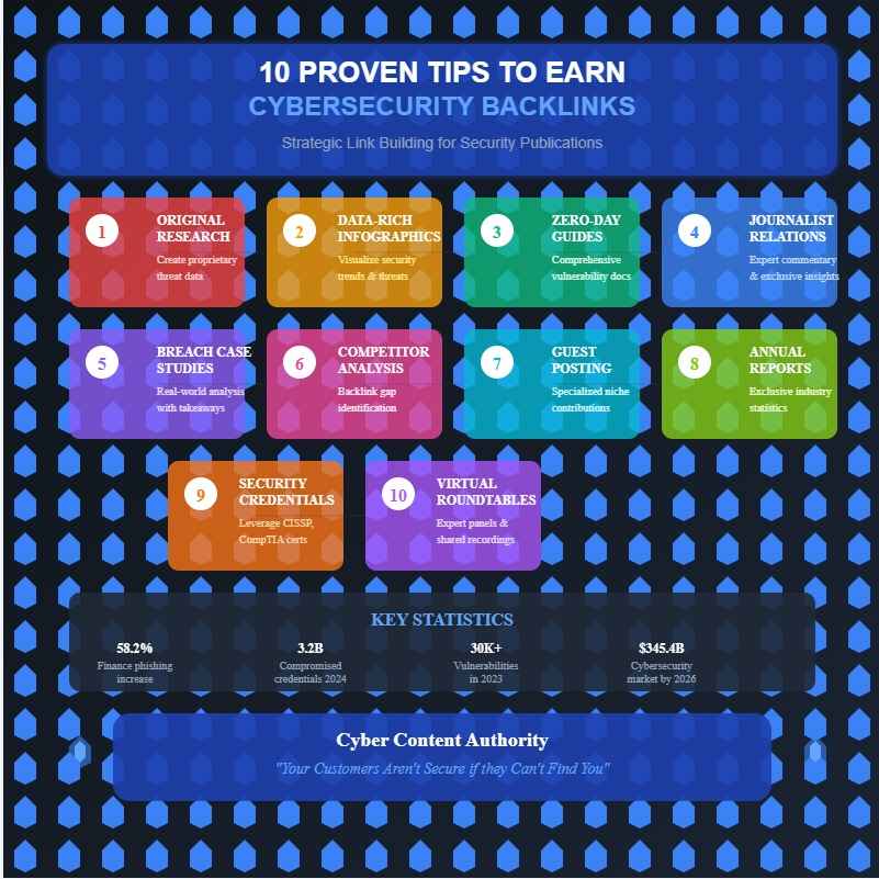 10 proven tips to earn cybersecurity backlinks